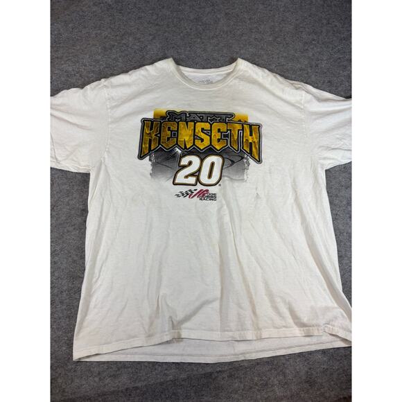 NASCAR Joe Gibbs Racing Shirt Mens 2XL White Matt Kenseth 20 DeWalt Camry Tee - Picture 1 of 7